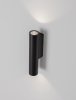 Kinkiet zewnętrzny LED aluminiowy kolor antracyt tuba minimalistyczny nowoczesny podświetlający elewację IP65 TERVONA LE75241 Luces Exclusivas